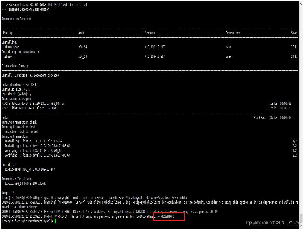 linux 中如何安装配置 mysql8.0.18