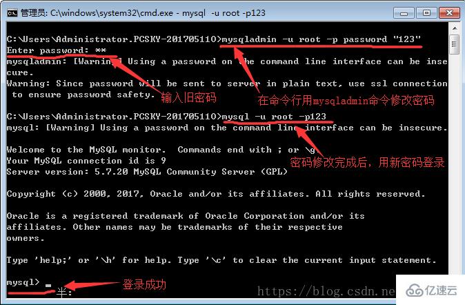 详细介绍 mysql 忘记密码的解决方案及修改密码的三种方式