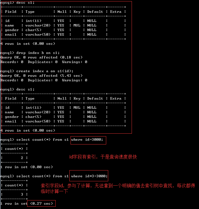 怎么在 Mysql 中使用索引