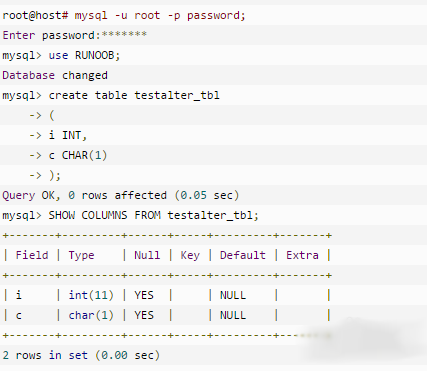 MySQL 中 ALTER 命令的作用有哪些