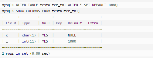 MySQL 中 ALTER 命令的作用有哪些