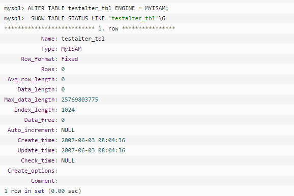 MySQL 中 ALTER 命令的作用有哪些