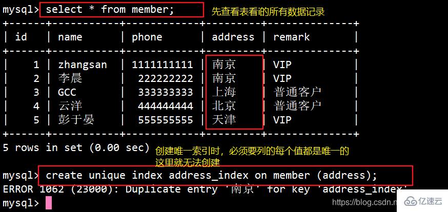 使用 MySQL 索引如何快速检索数据库的案例