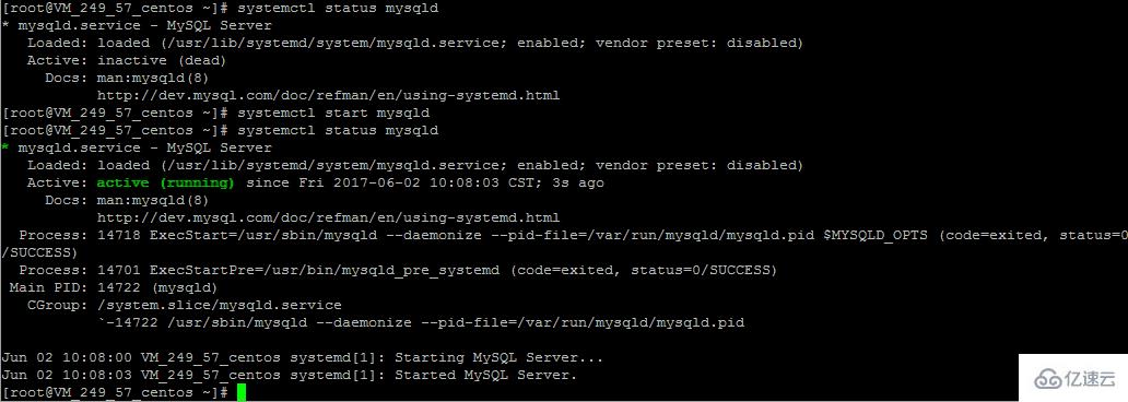 Linux 下 MySQL5.7.18 yum 方式从卸载到安装的过程