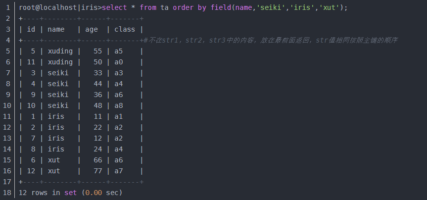 如何在 MySQL 数据库中使用 field() 排序函数