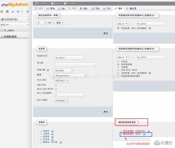 phpMyAdmin 怎么用