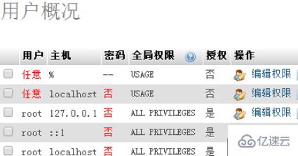 如何在 phpmyadmin 中修改 mysql 密码