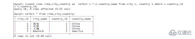 mysql 中的视图语法有哪些