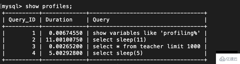 mysql 的慢查询分析调优工具 show profile 怎么用