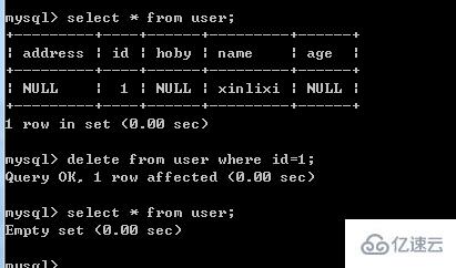 cmd 命令行模式如何操作数据库