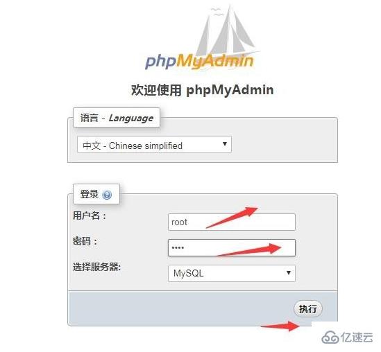 phpmyadmin 怎么用网页登录