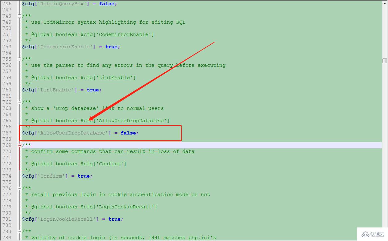 phpMyAdmin 不能删除数据库怎么办