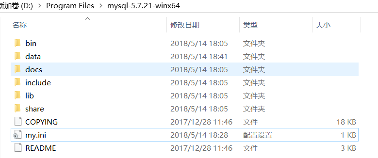 MySql 5.7.21 免安装版本 win10 下的配置方法 MySql 5.7.21 免安装版本 win10 下的配置方法