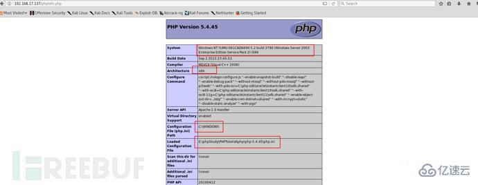 phpMyadmin 提权的示例